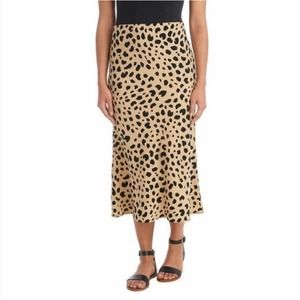 Hilary Radley Leopard Print Skirt
